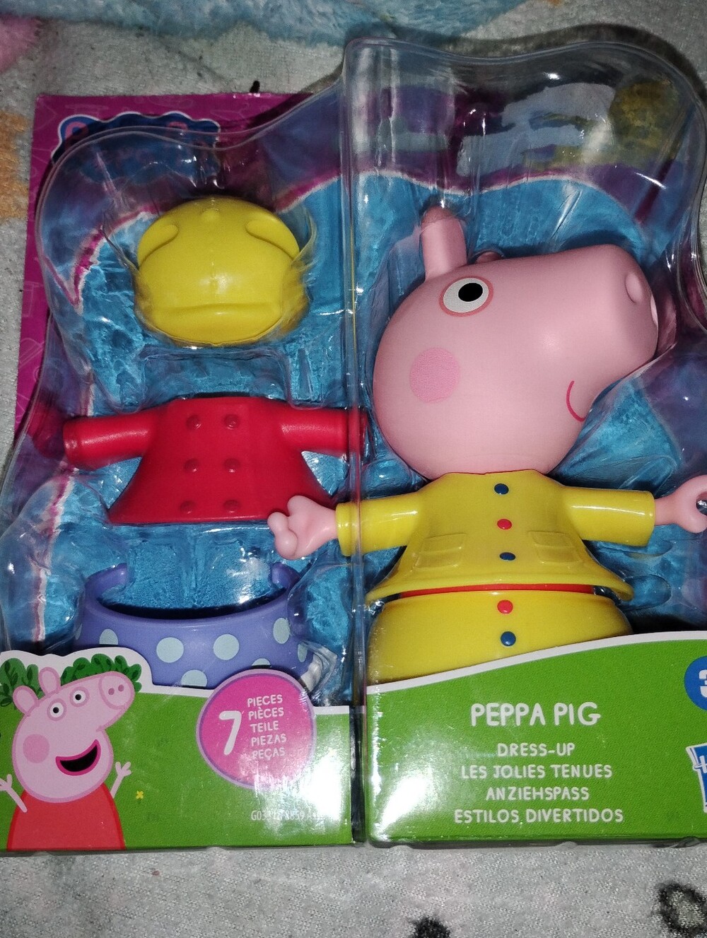 Peppa Pig Dress-Up Figure with Red Jacket & Yellow Outfit